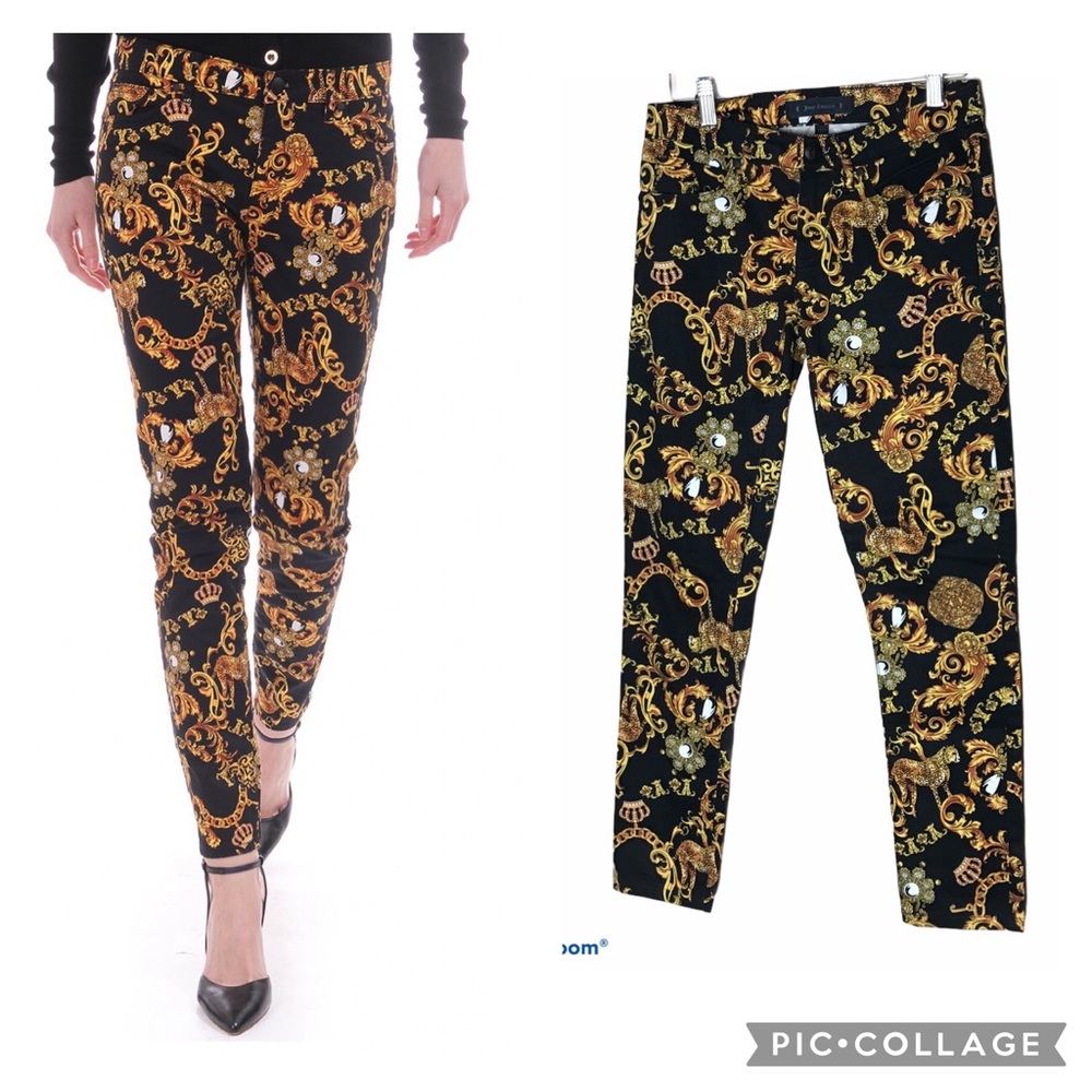 JUICY COUTURE Soft Skinny Baroque Cheetah Pants 24